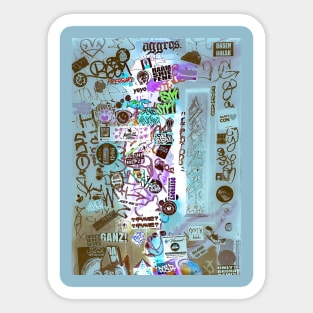 Urban Street Design City Sticker Style Sticker